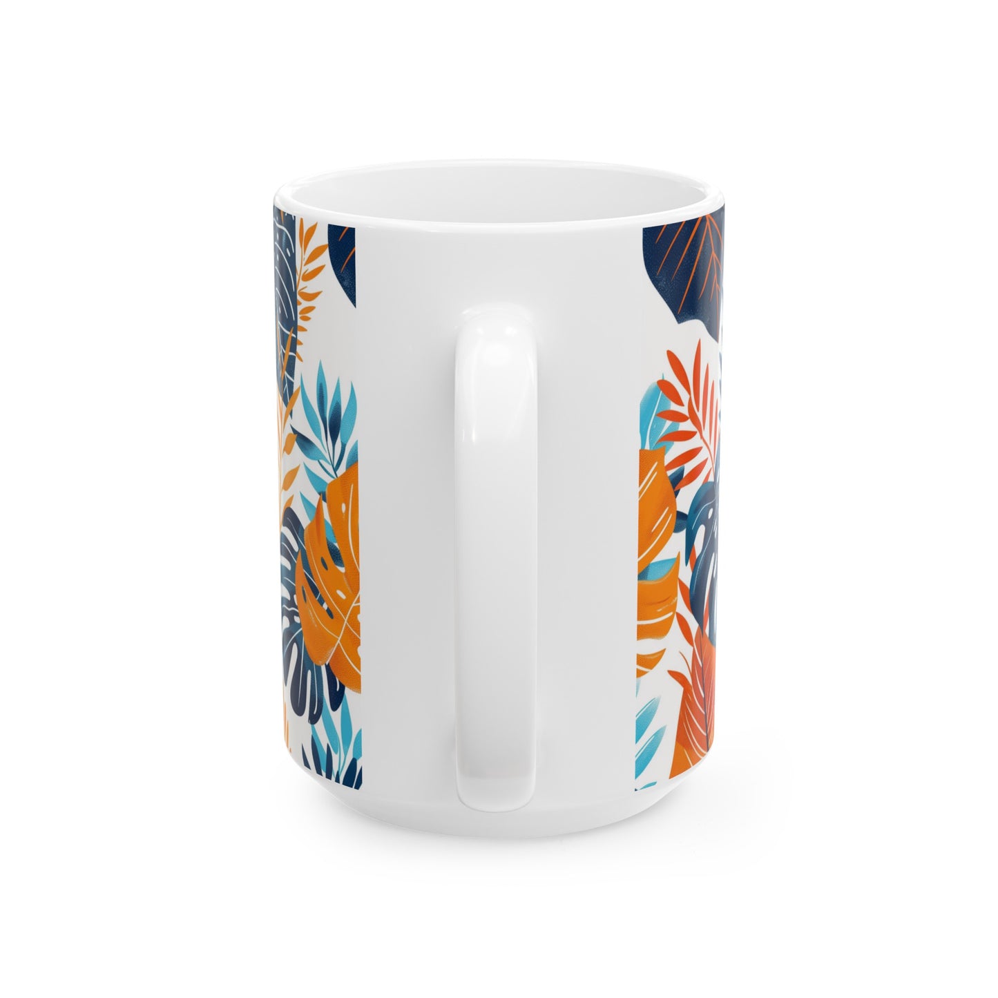 Tropical Leaves 1 - Ceramic Mug, (11oz, 15oz)