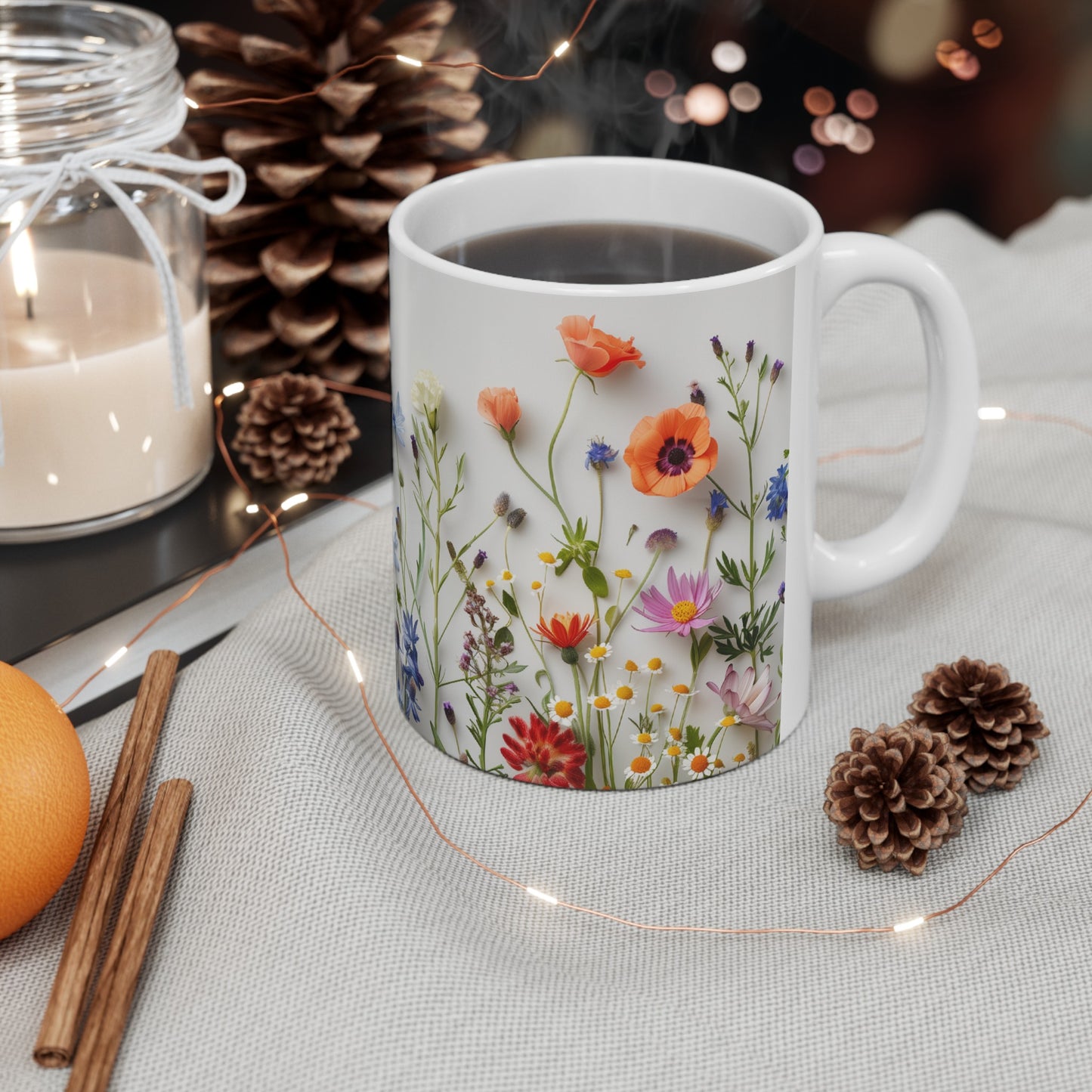 Wild Flowers 1 - Ceramic Mug, (11oz, 15oz)