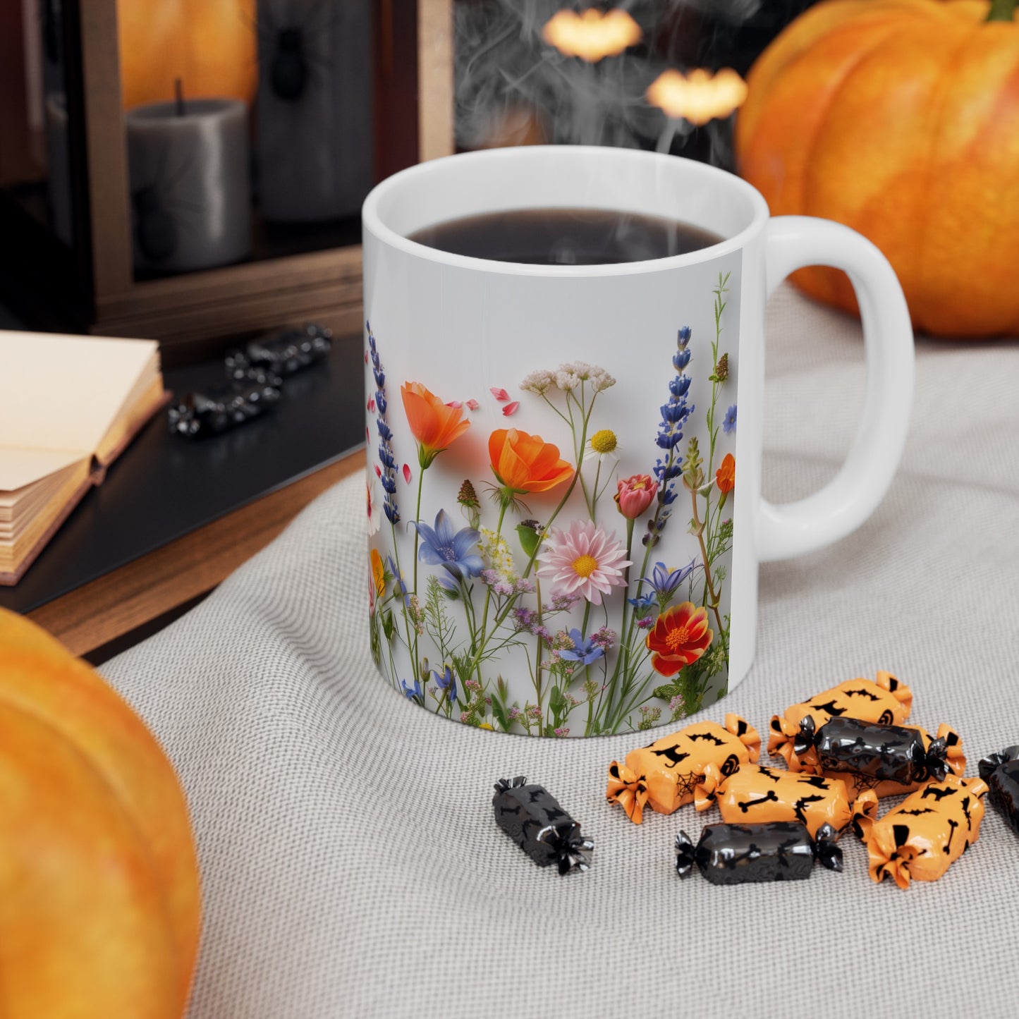 Wild Flowers 3 - Ceramic Mug, (11oz, 15oz)