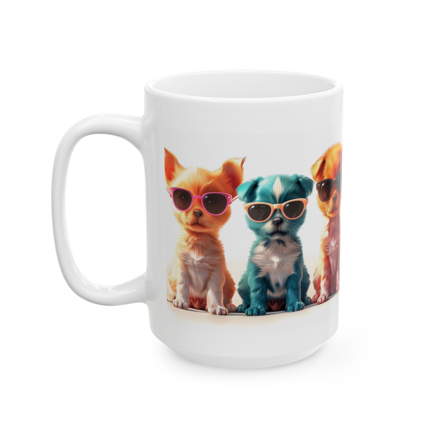Puppies 1 - Ceramic Mug, (11oz, 15oz)