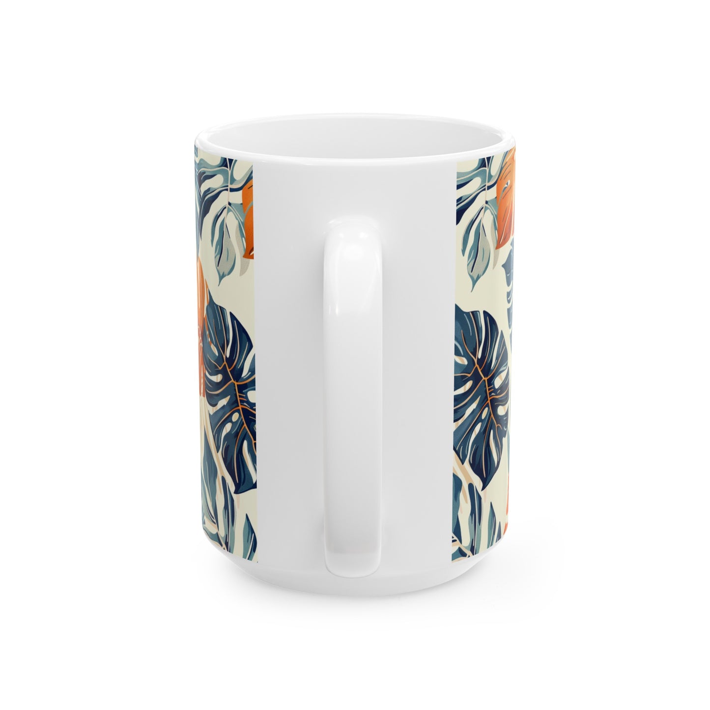 Tropical Leaves 4 - Ceramic Mug, (11oz, 15oz)