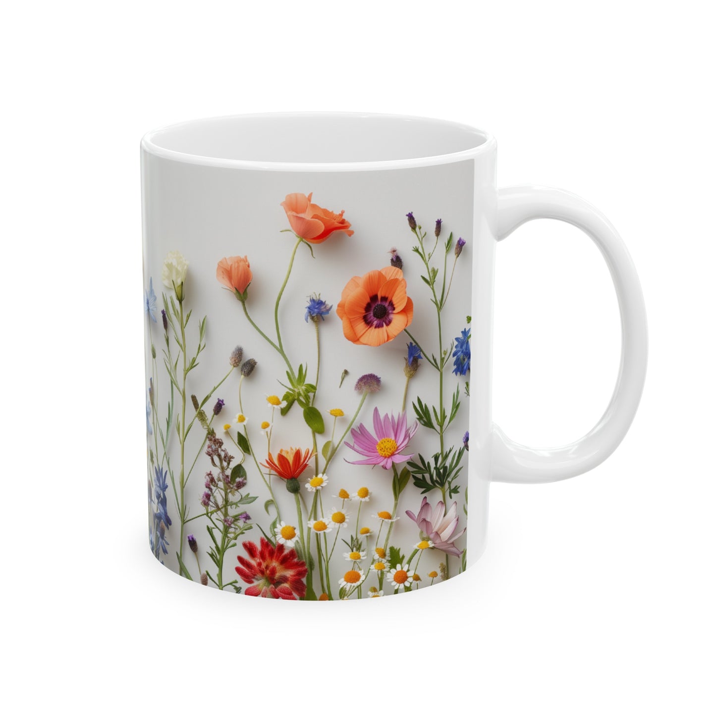 Wild Flowers 1 - Ceramic Mug, (11oz, 15oz)
