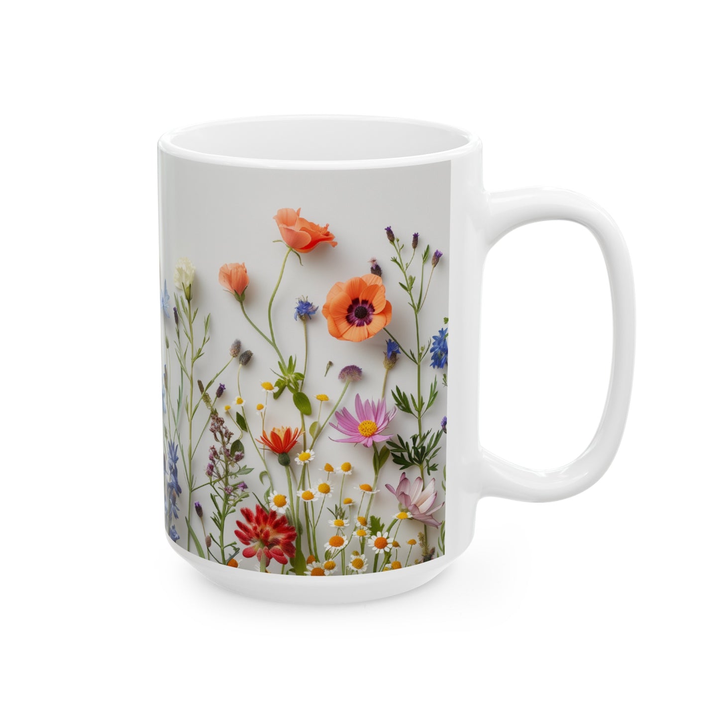 Wild Flowers 1 - Ceramic Mug, (11oz, 15oz)