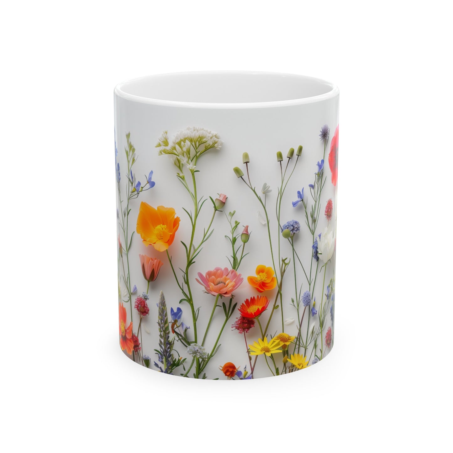Wild Flowers 2 - Ceramic Mug, (11oz, 15oz)