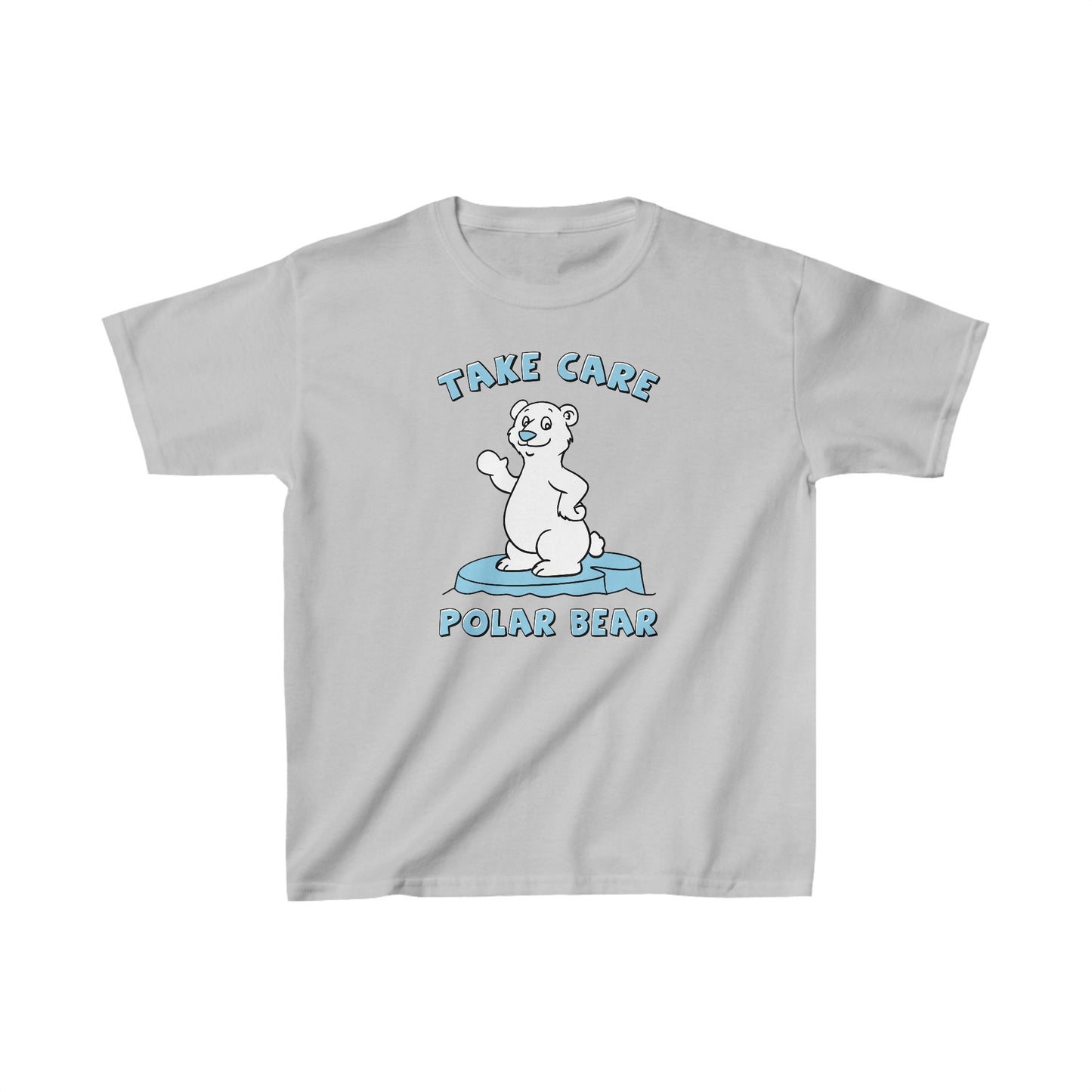 "Take Care Polar Bear" - Kids Heavy Cotton™ Tee
