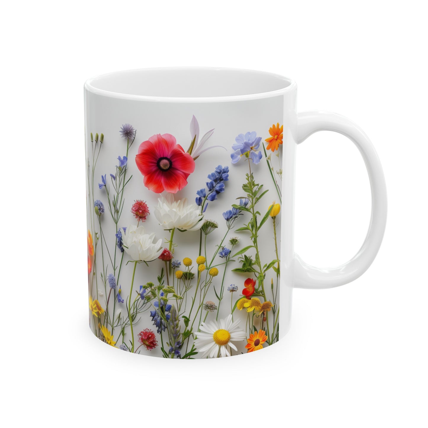 Wild Flowers 2 - Ceramic Mug, (11oz, 15oz)