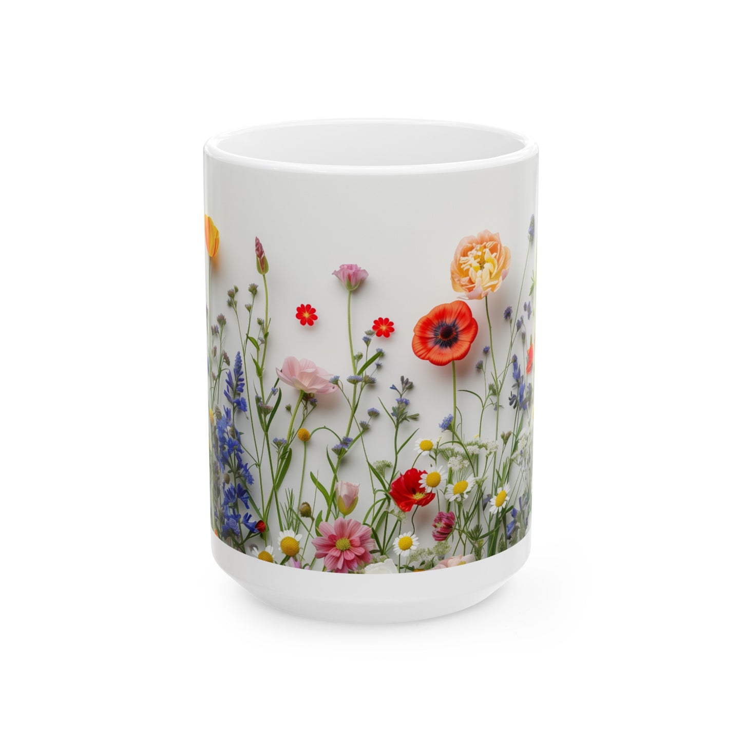 Wild Flowers 4 - Ceramic Mug, (11oz, 15oz)