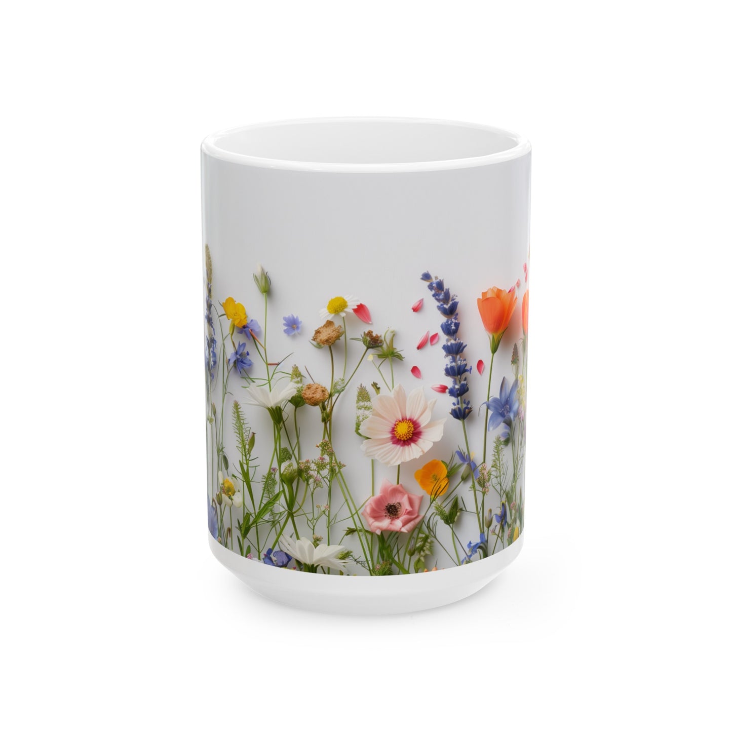Wild Flowers 3 - Ceramic Mug, (11oz, 15oz)