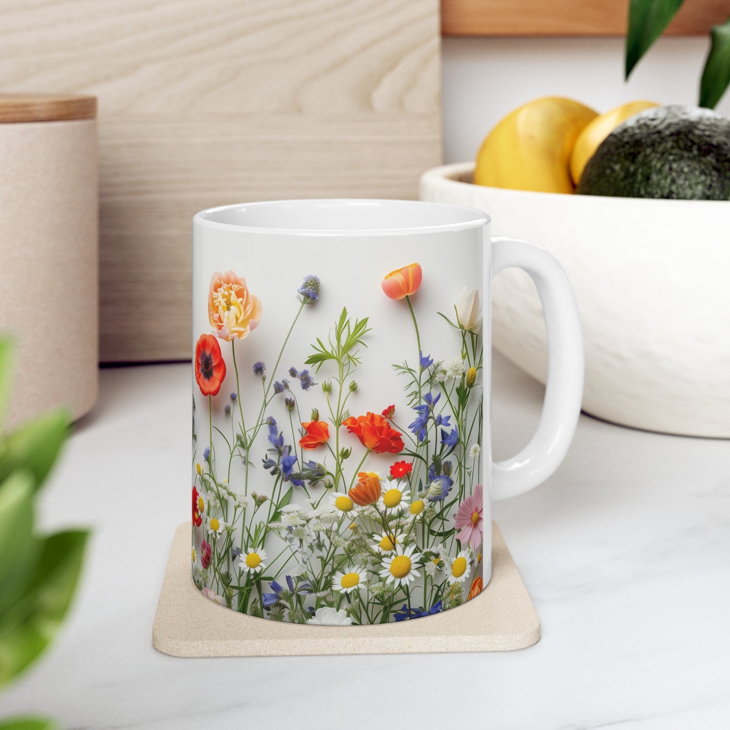 Wild Flowers 4 - Ceramic Mug, (11oz, 15oz)