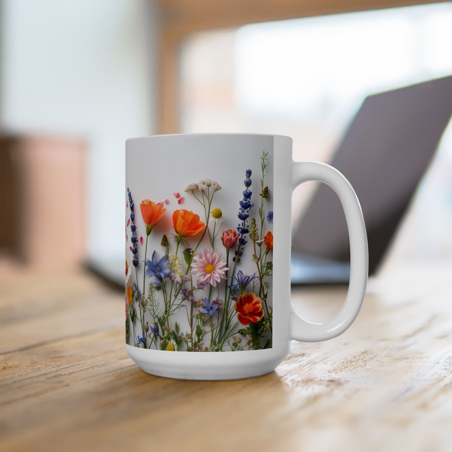 Wild Flowers 3 - Ceramic Mug, (11oz, 15oz)