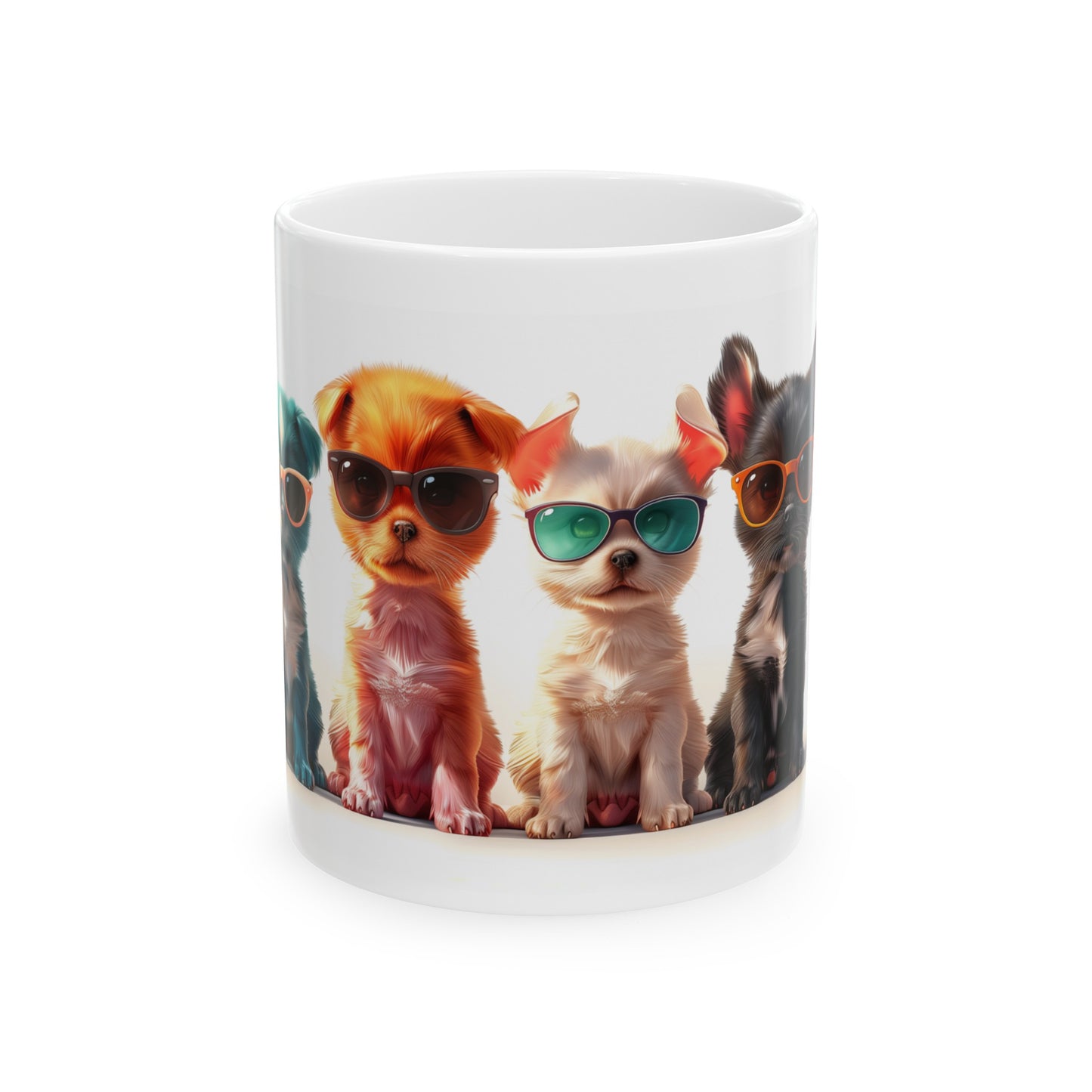 Puppies 1 - Ceramic Mug, (11oz, 15oz)