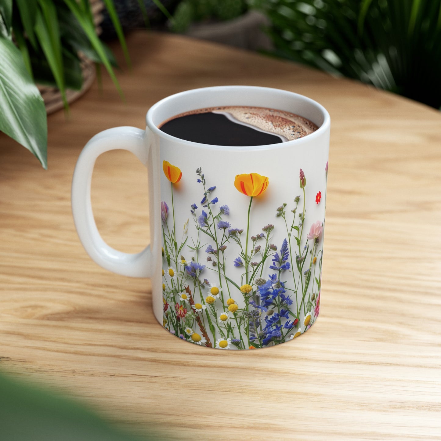 Wild Flowers 4 - Ceramic Mug, (11oz, 15oz)