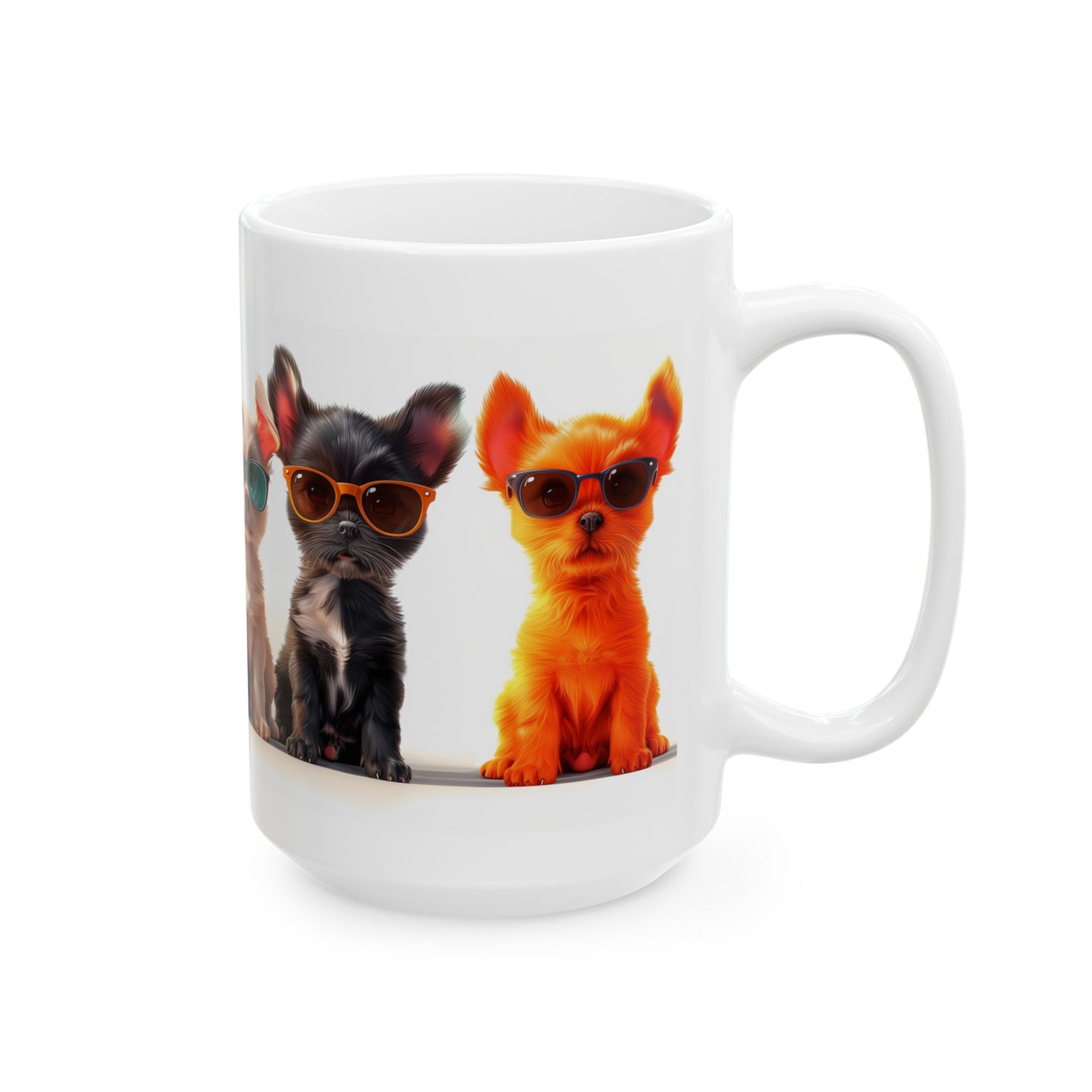 Puppies 1 - Ceramic Mug, (11oz, 15oz)