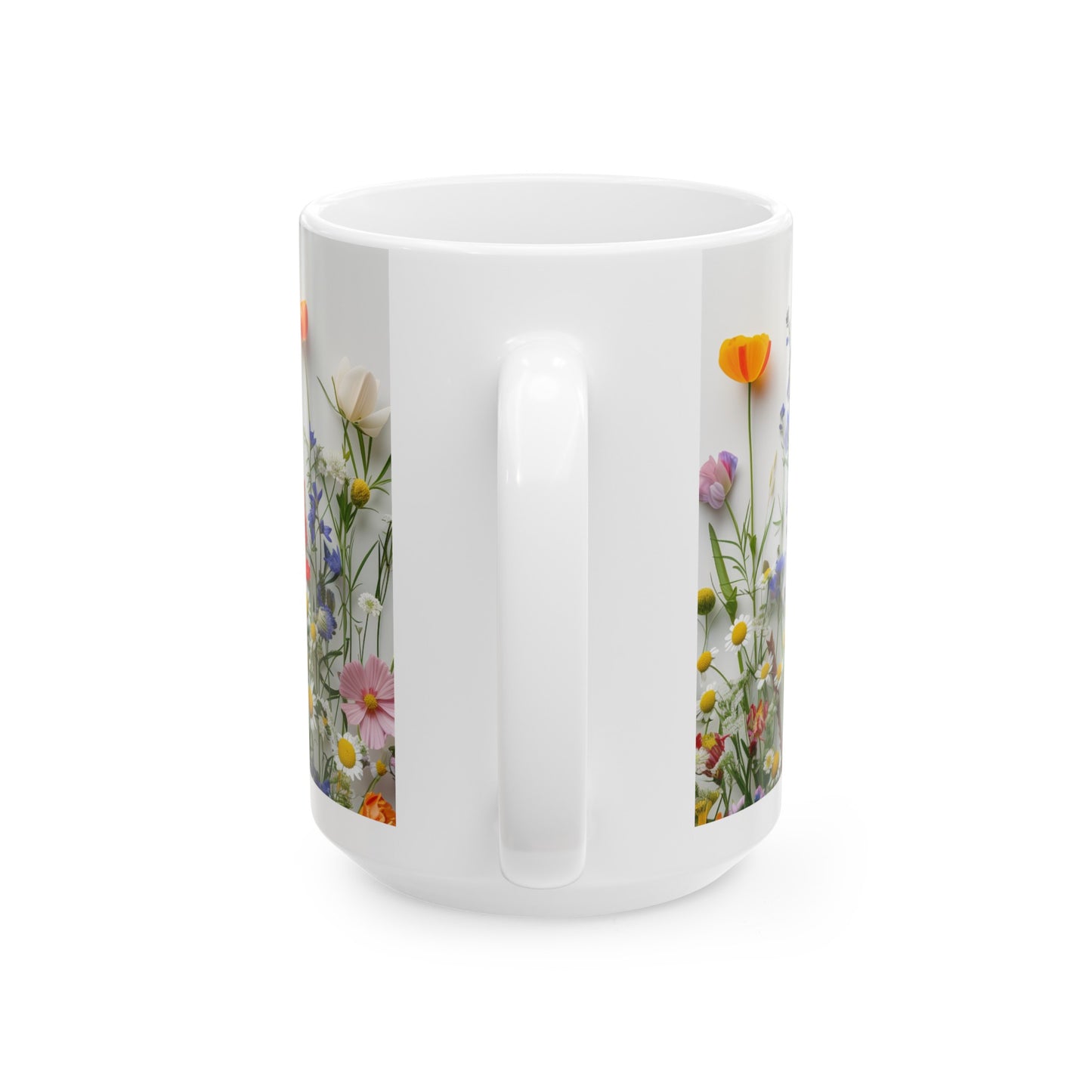 Wild Flowers 4 - Ceramic Mug, (11oz, 15oz)