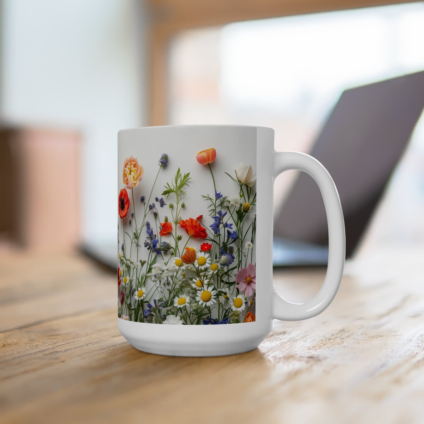 Wild Flowers 4 - Ceramic Mug, (11oz, 15oz)