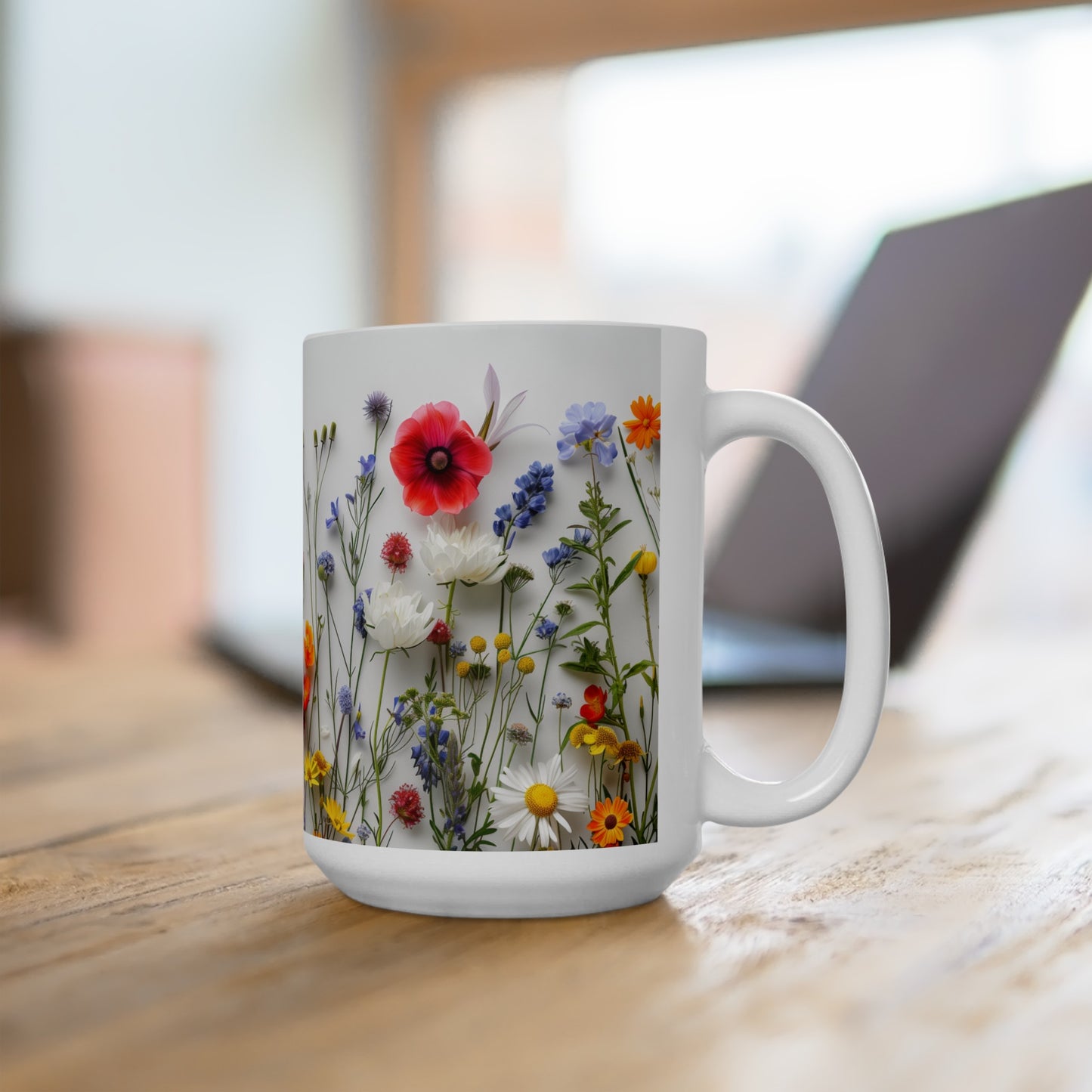 Wild Flowers 2 - Ceramic Mug, (11oz, 15oz)