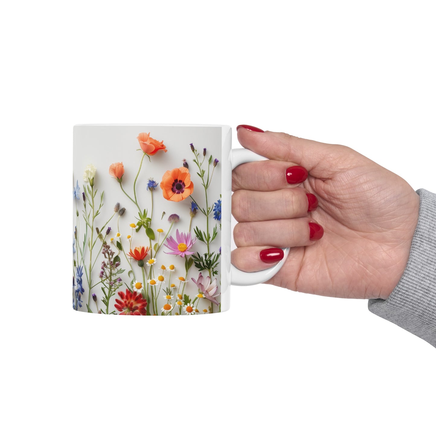 Wild Flowers 1 - Ceramic Mug, (11oz, 15oz)
