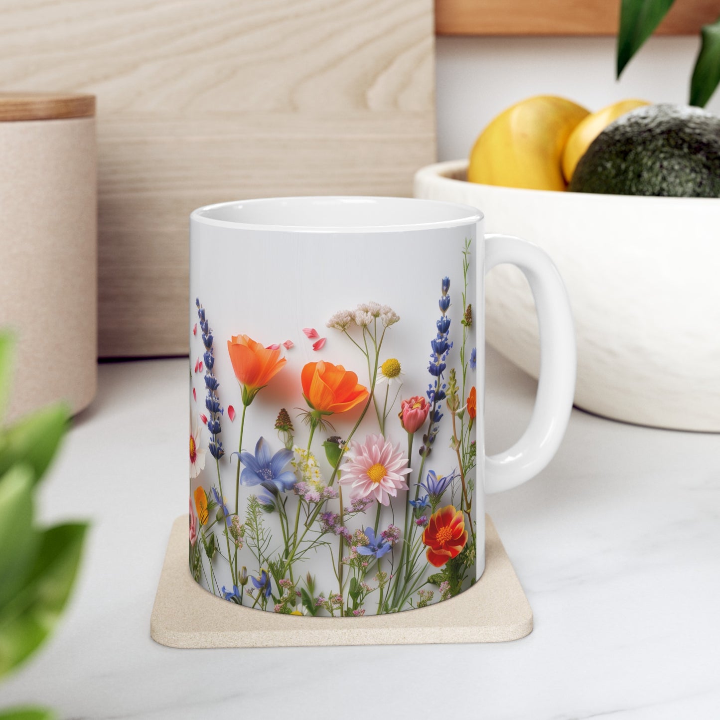 Wild Flowers 3 - Ceramic Mug, (11oz, 15oz)