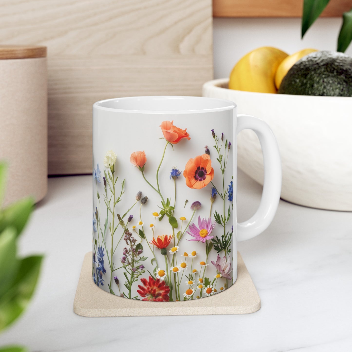 Wild Flowers 1 - Ceramic Mug, (11oz, 15oz)