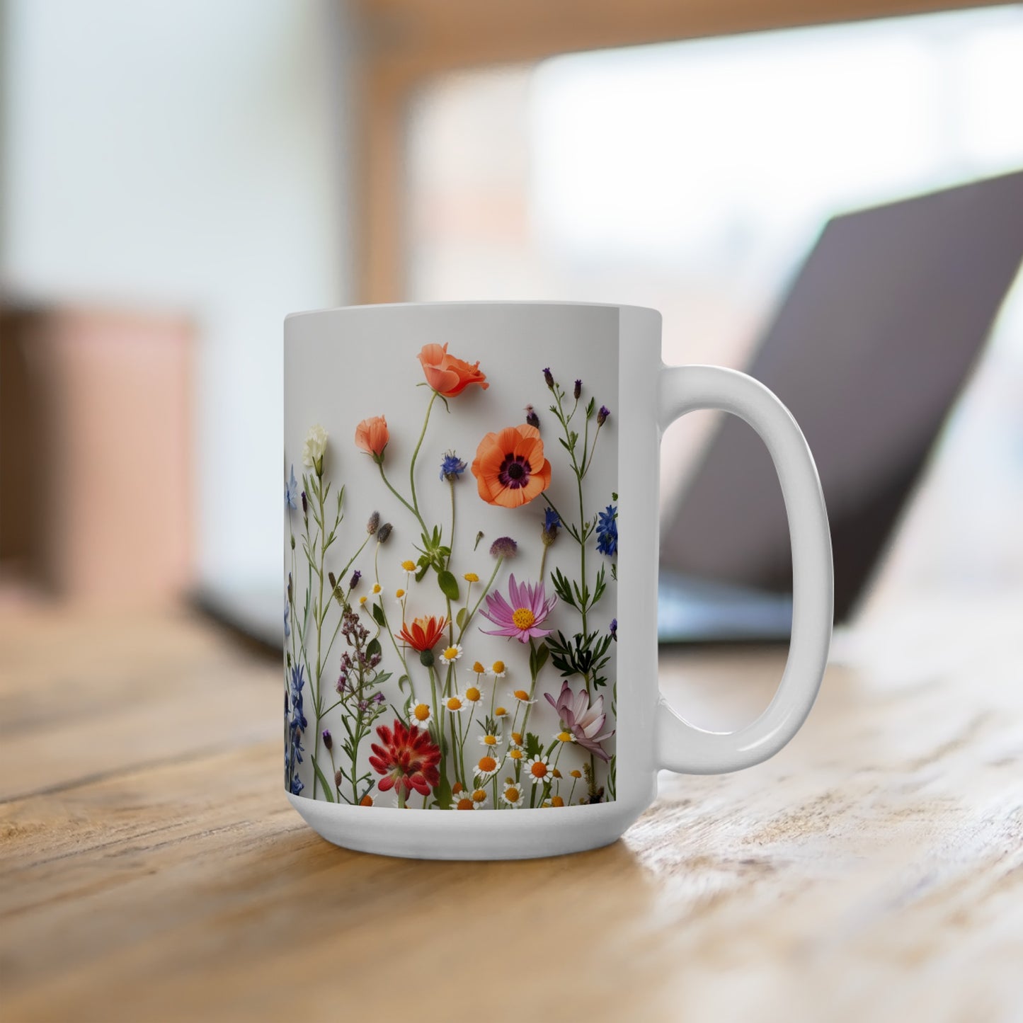 Wild Flowers 1 - Ceramic Mug, (11oz, 15oz)