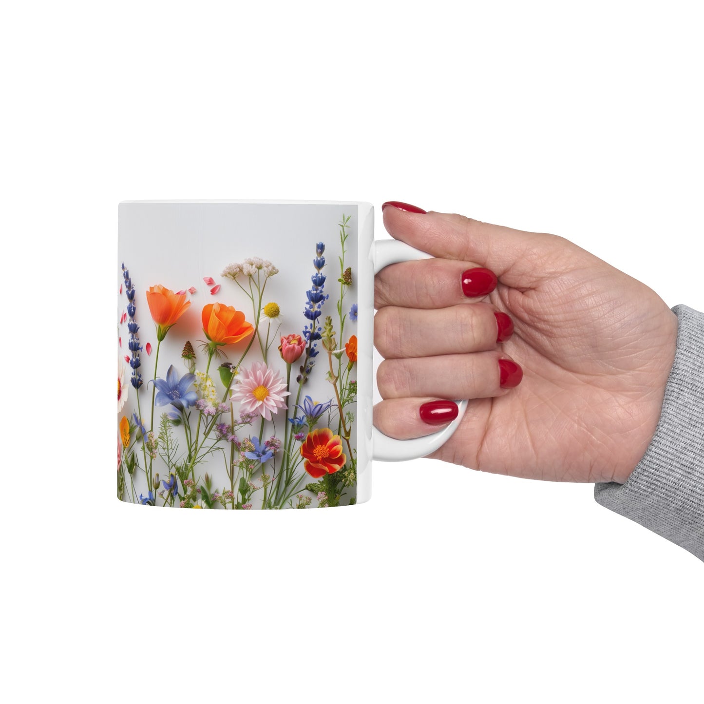 Wild Flowers 3 - Ceramic Mug, (11oz, 15oz)