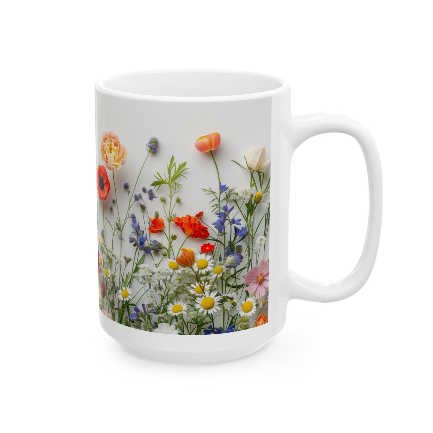 Wild Flowers 4 - Ceramic Mug, (11oz, 15oz)