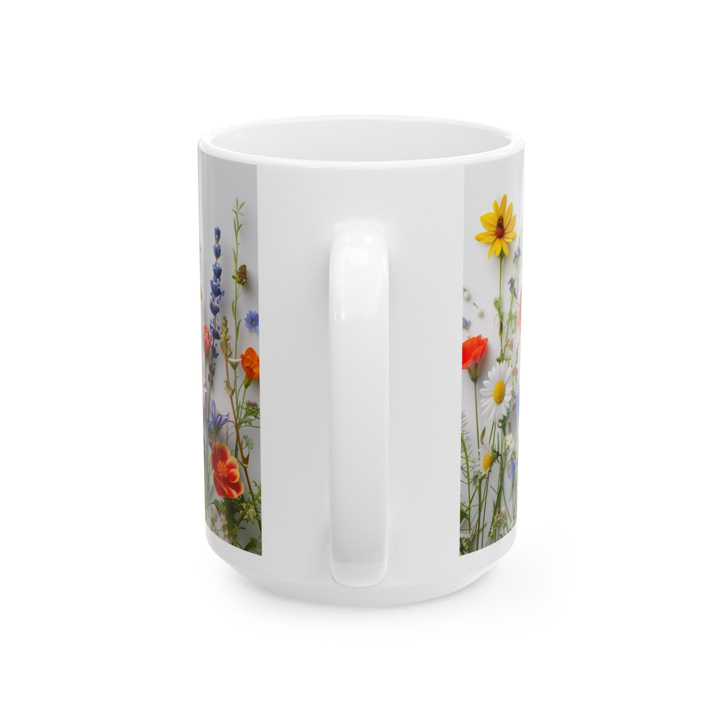 Wild Flowers 3 - Ceramic Mug, (11oz, 15oz)