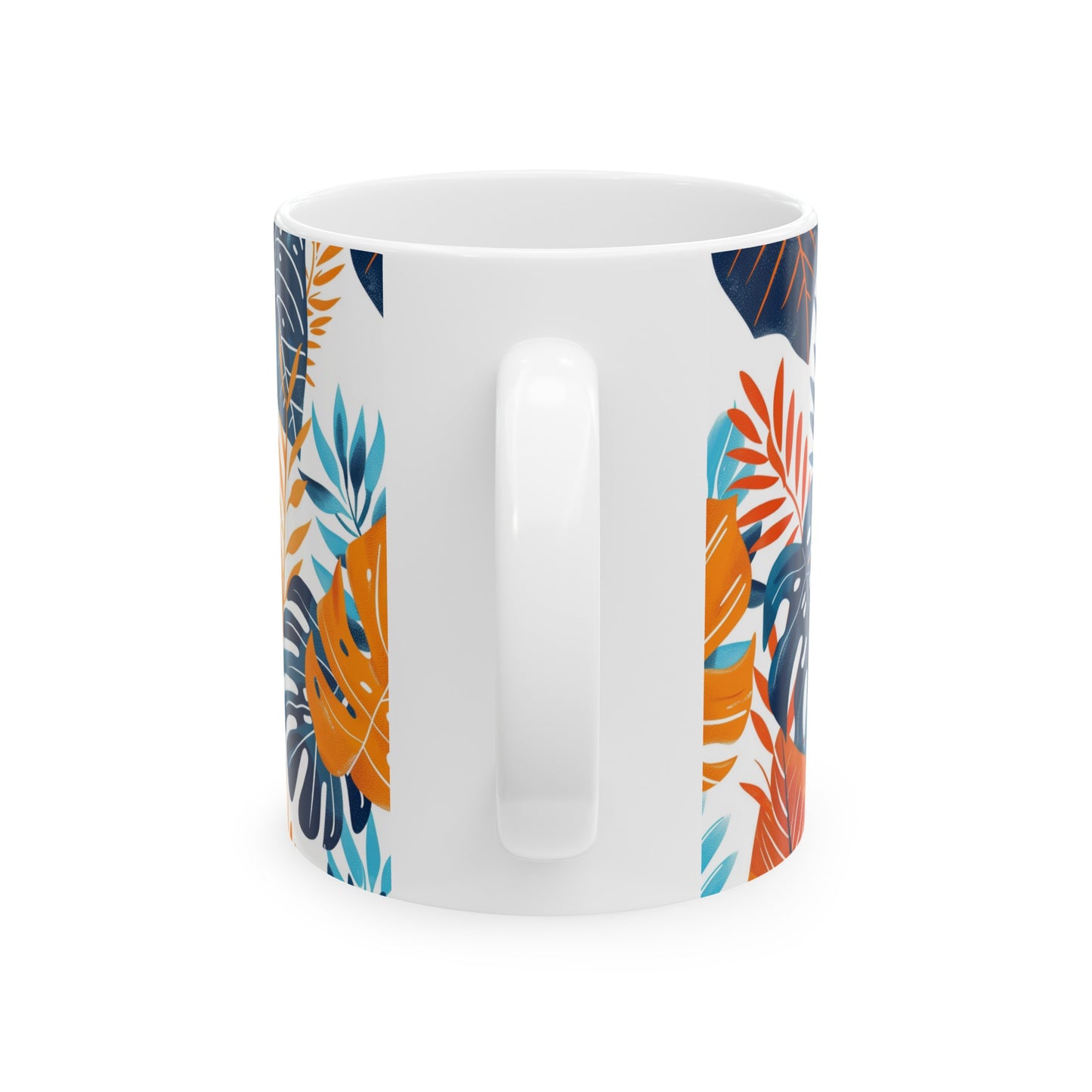 Tropical Leaves 1 - Ceramic Mug, (11oz, 15oz)
