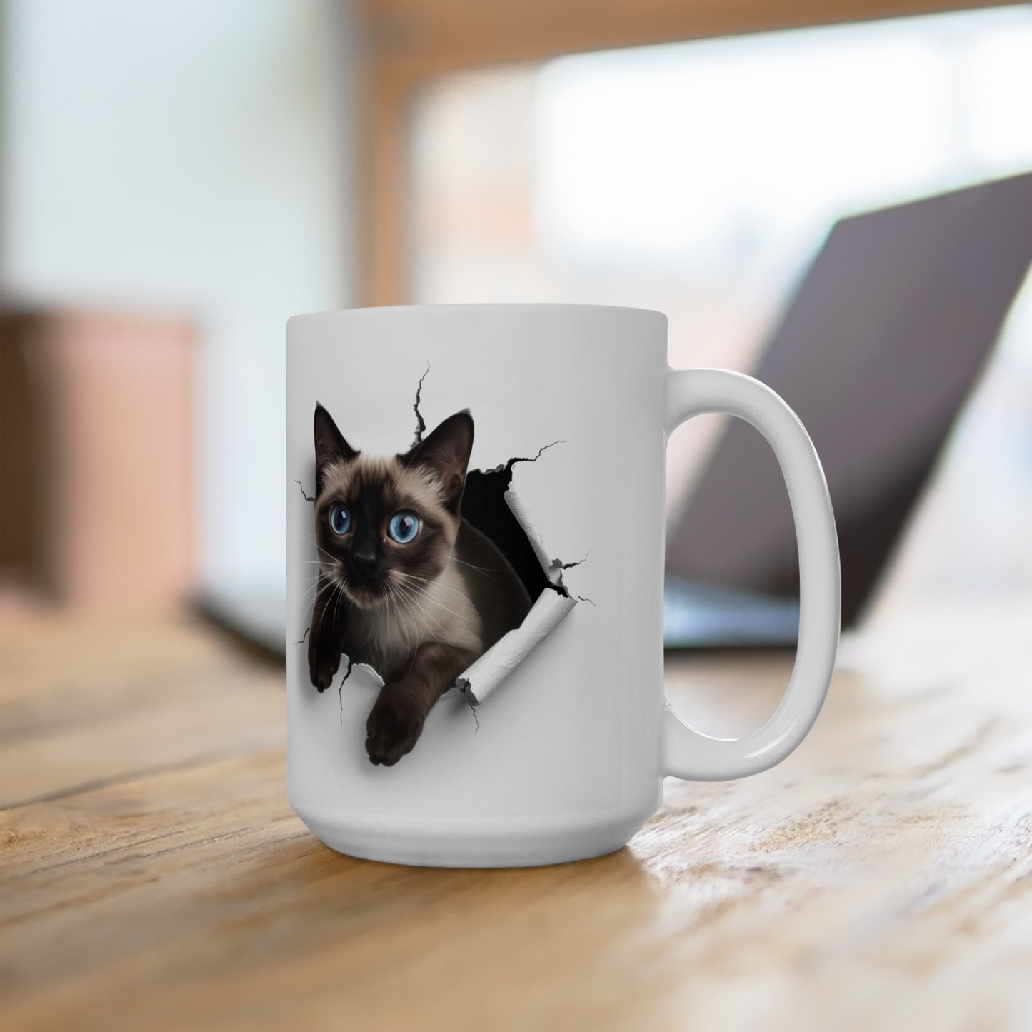 Cats - Siamese - 1 - Ceramic Mug, (11oz, 15oz)