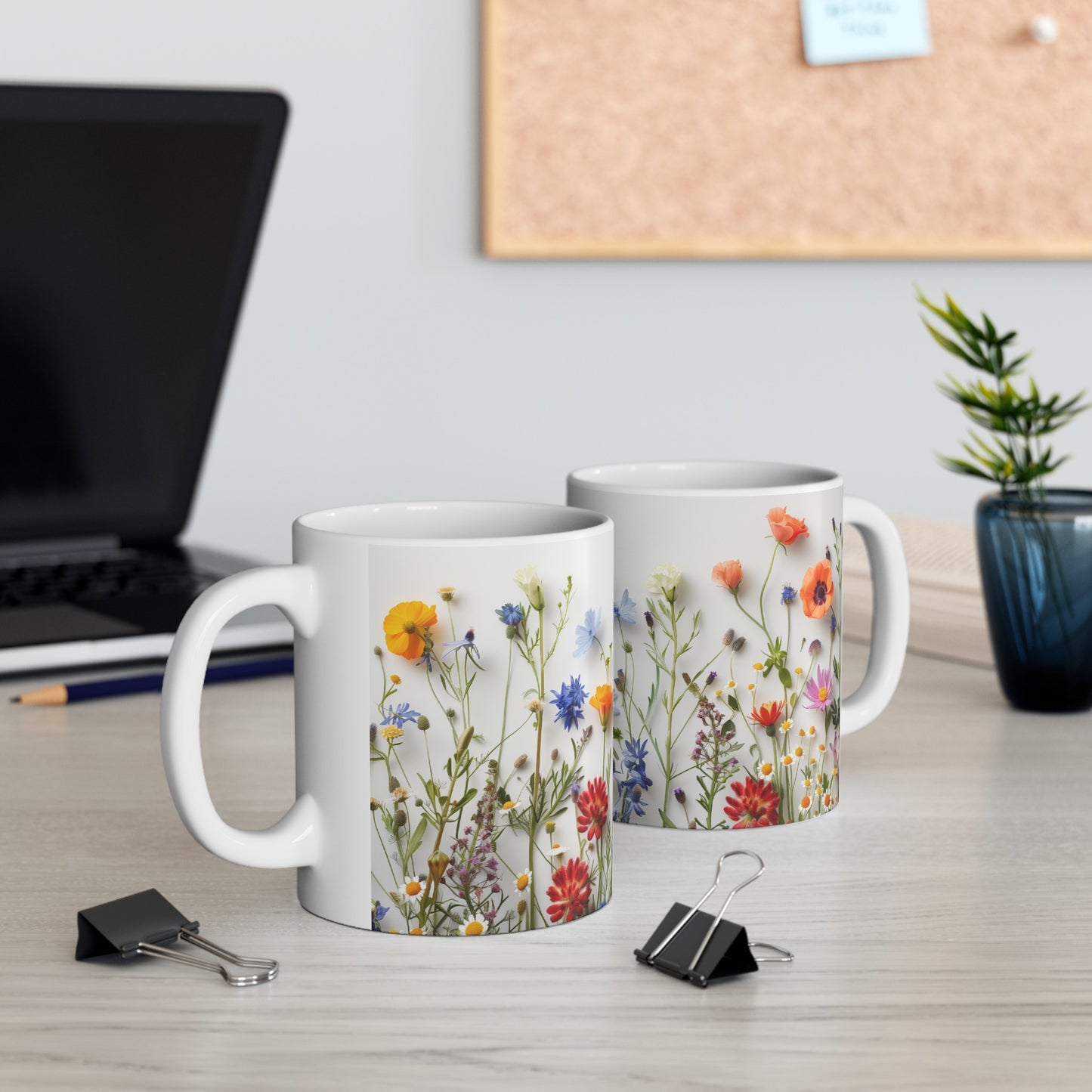 Wild Flowers 1 - Ceramic Mug, (11oz, 15oz)