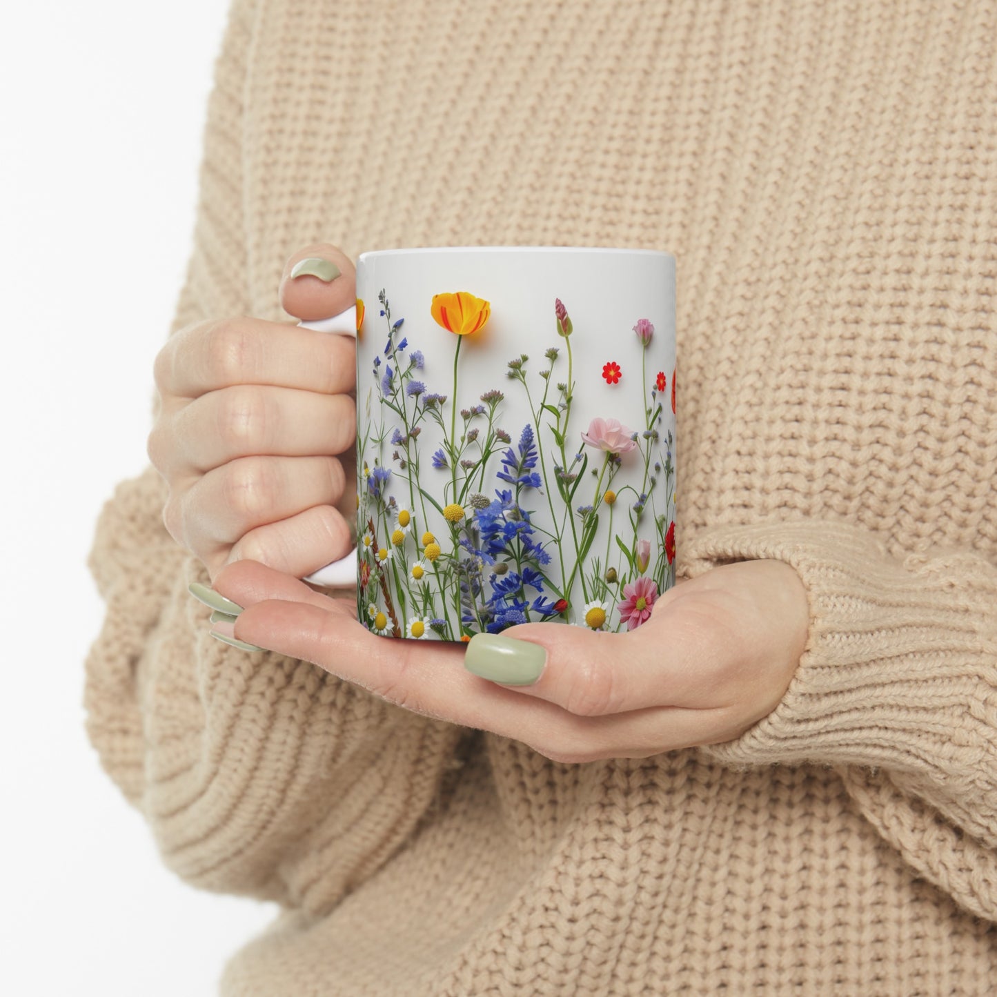 Wild Flowers 4 - Ceramic Mug, (11oz, 15oz)