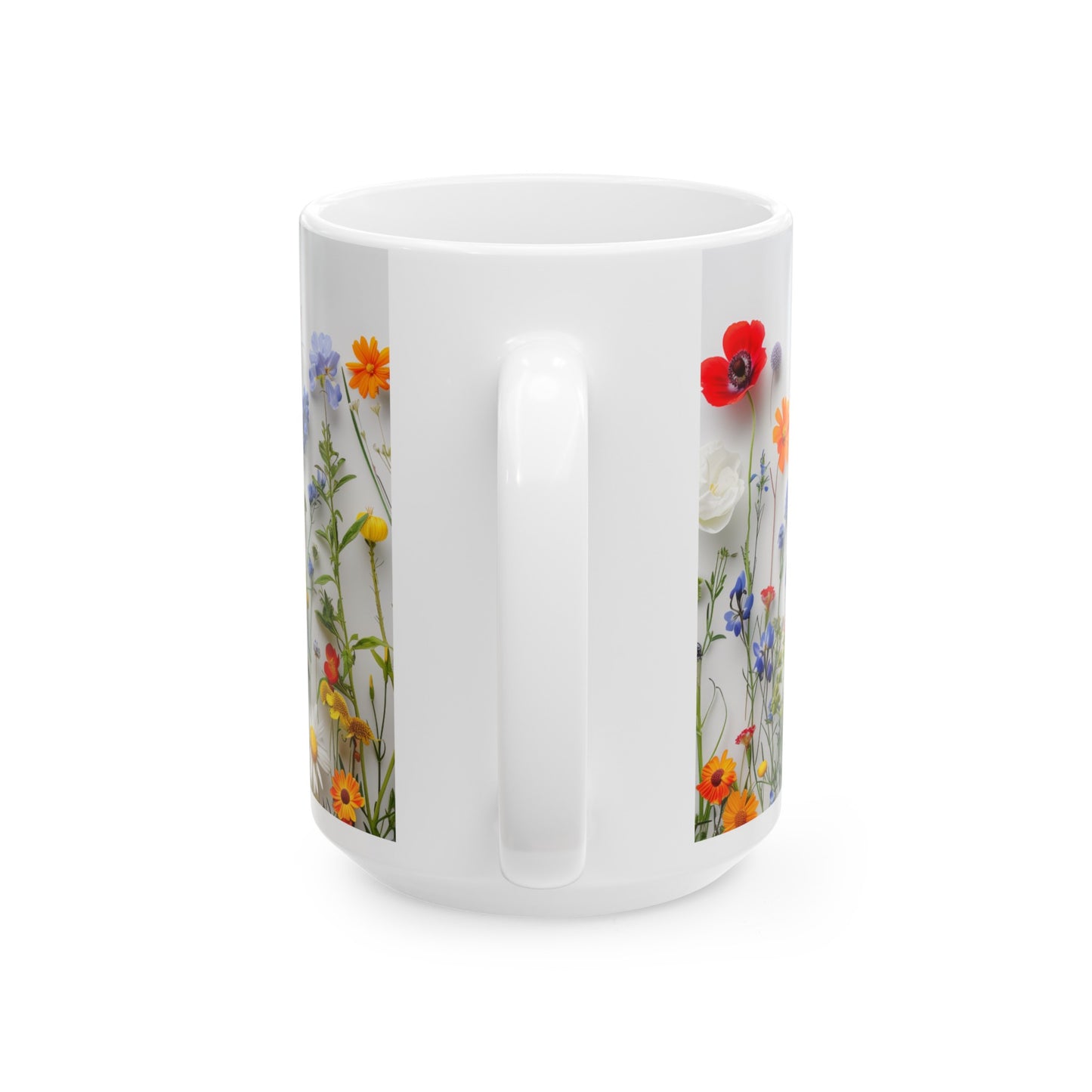 Wild Flowers 2 - Ceramic Mug, (11oz, 15oz)