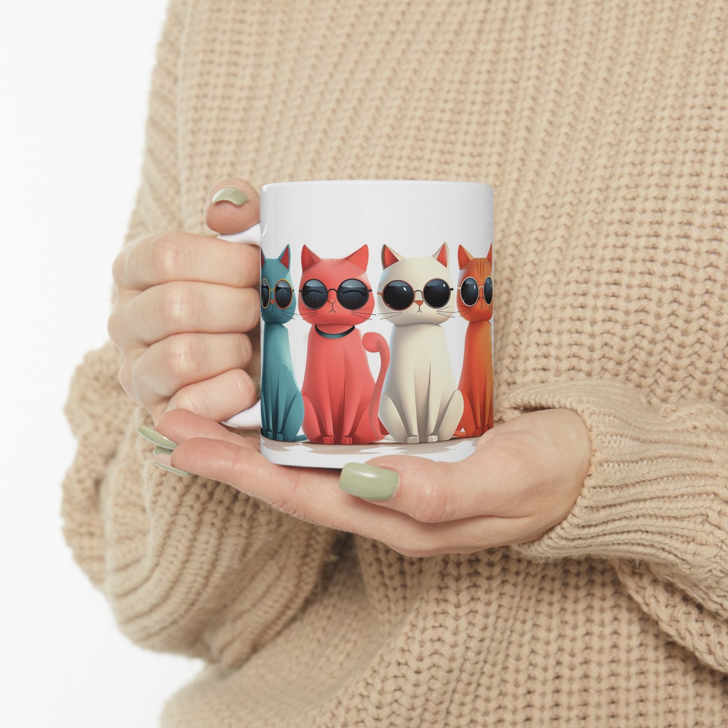 Cats 1 - Ceramic Mug, (11oz, 15oz)