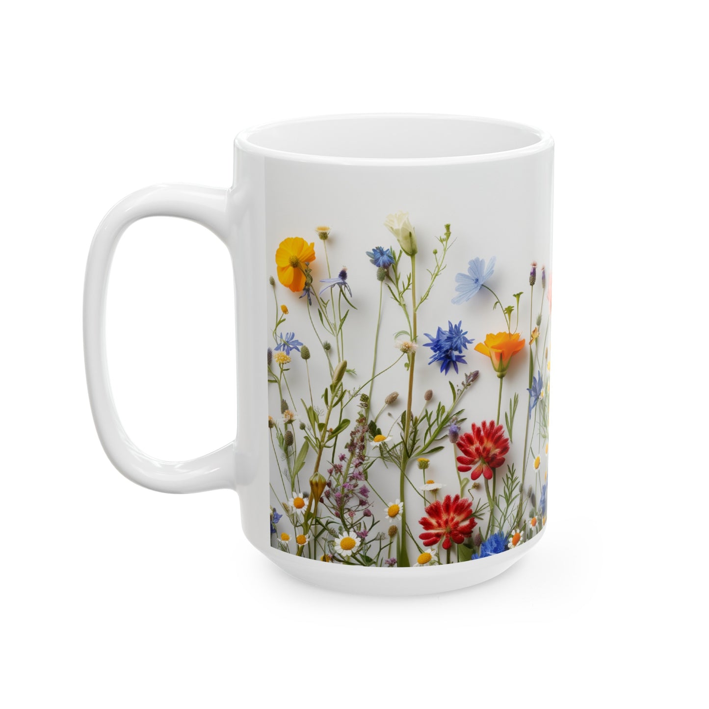 Wild Flowers 1 - Ceramic Mug, (11oz, 15oz)