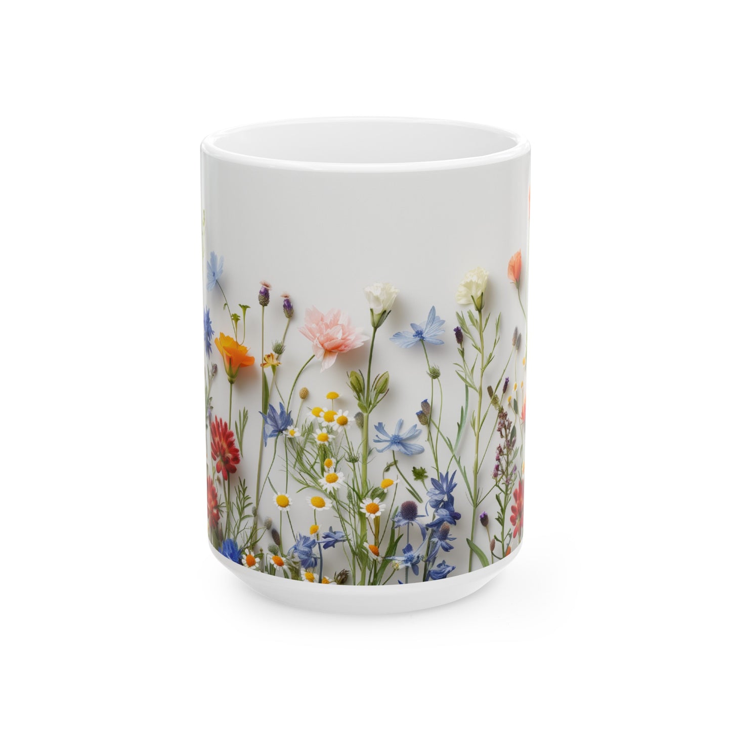 Wild Flowers 1 - Ceramic Mug, (11oz, 15oz)