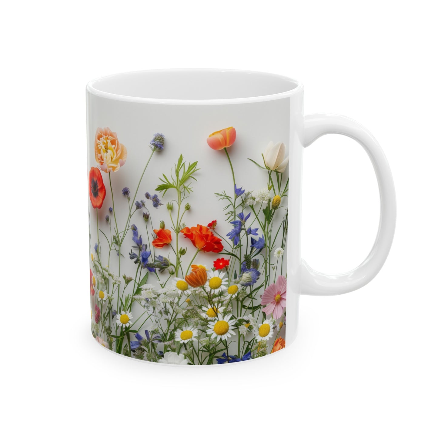 Wild Flowers 4 - Ceramic Mug, (11oz, 15oz)
