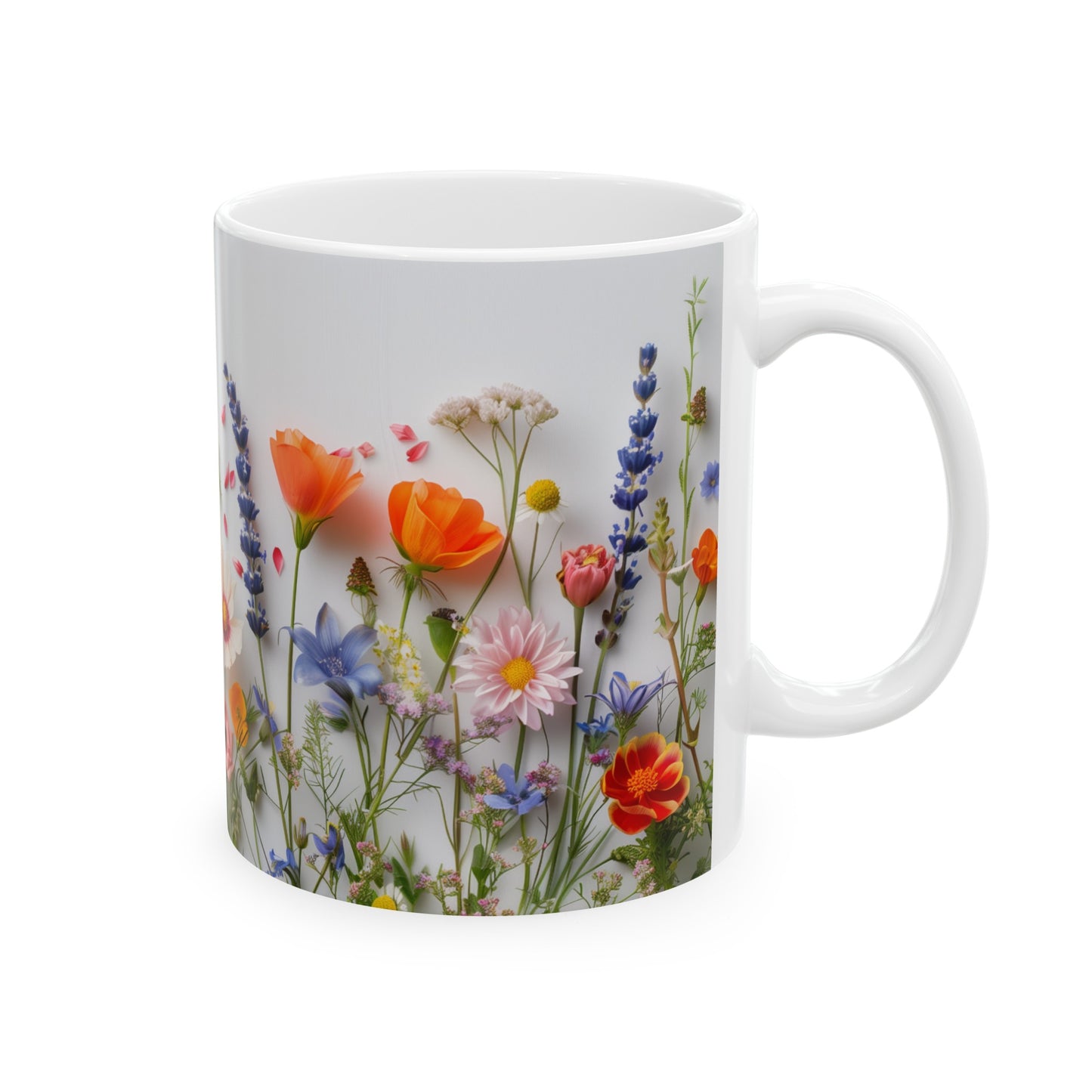 Wild Flowers 3 - Ceramic Mug, (11oz, 15oz)