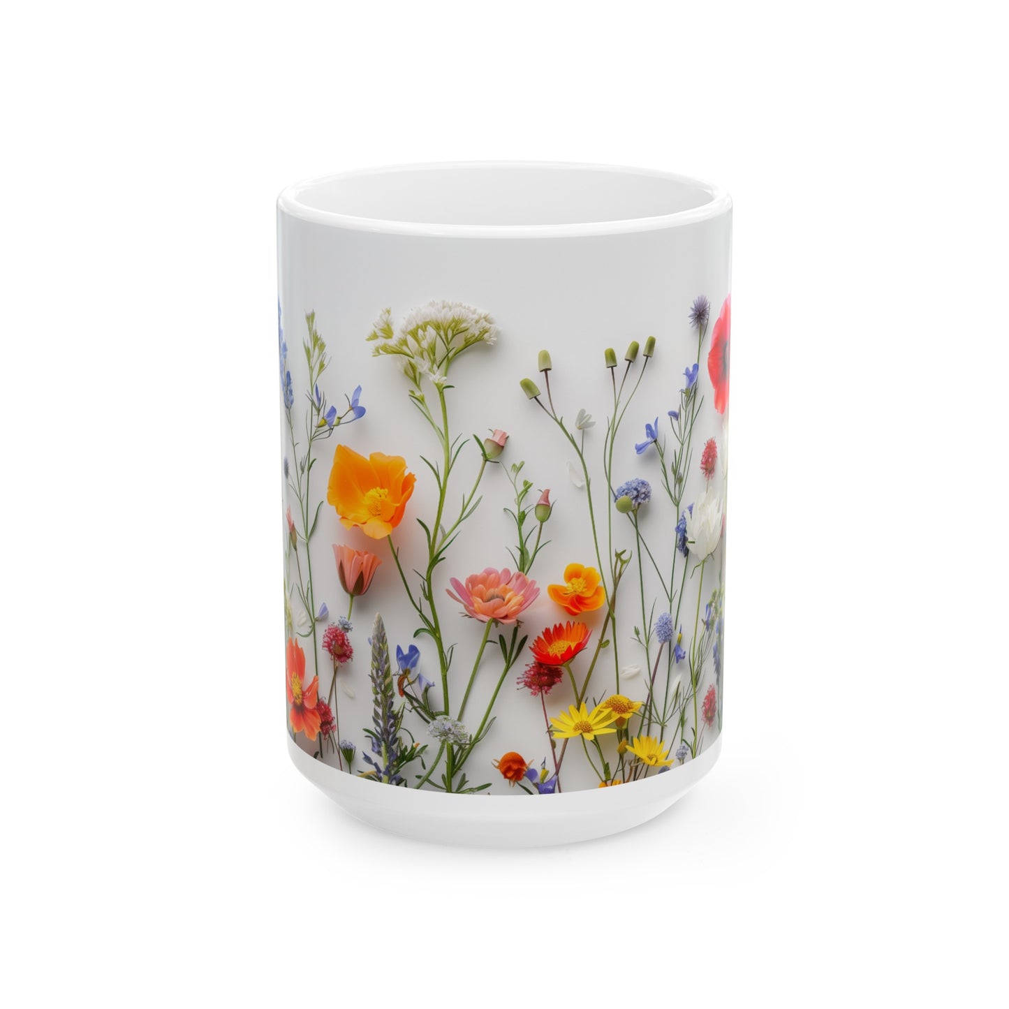 Wild Flowers 2 - Ceramic Mug, (11oz, 15oz)