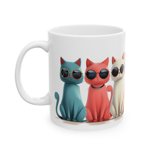 Cats 1 - Ceramic Mug, (11oz, 15oz)