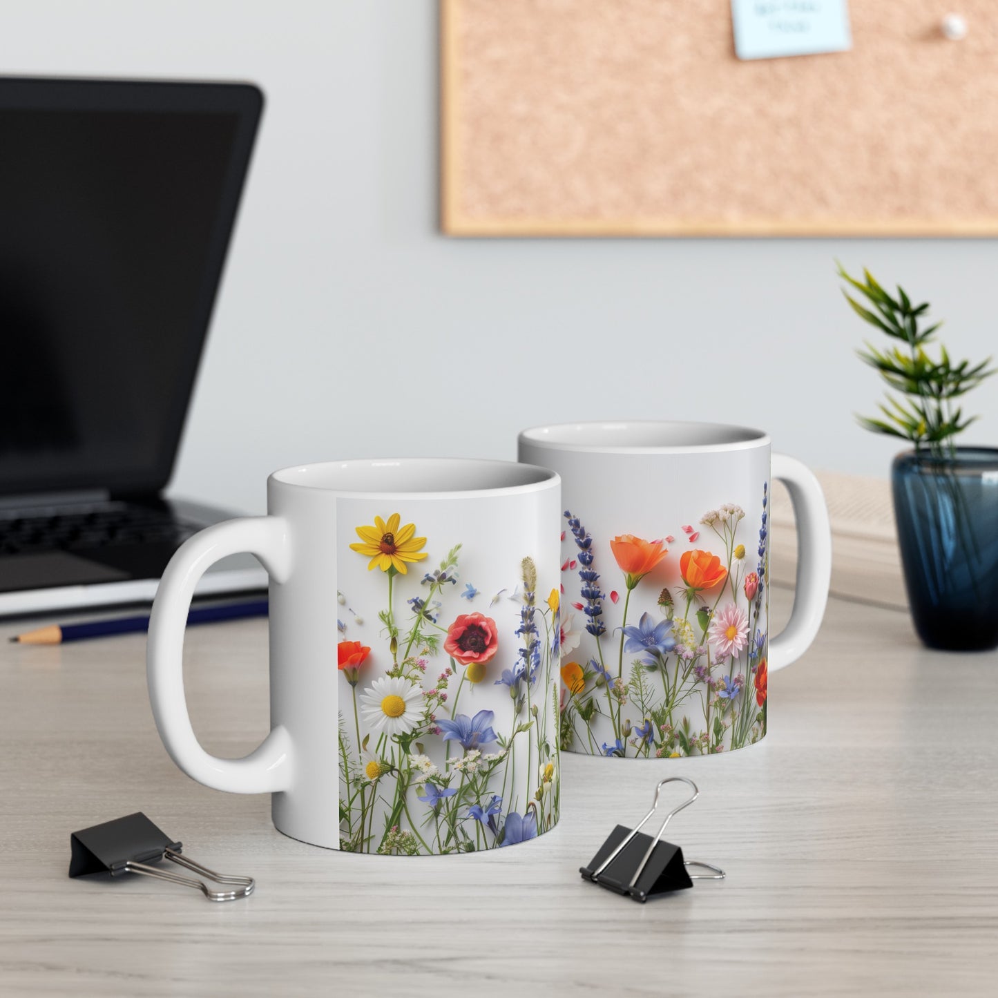 Wild Flowers 3 - Ceramic Mug, (11oz, 15oz)