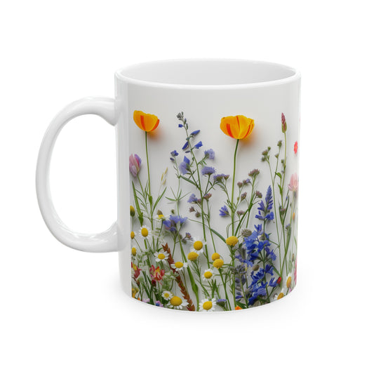 Wild Flowers 4 - Ceramic Mug, (11oz, 15oz)