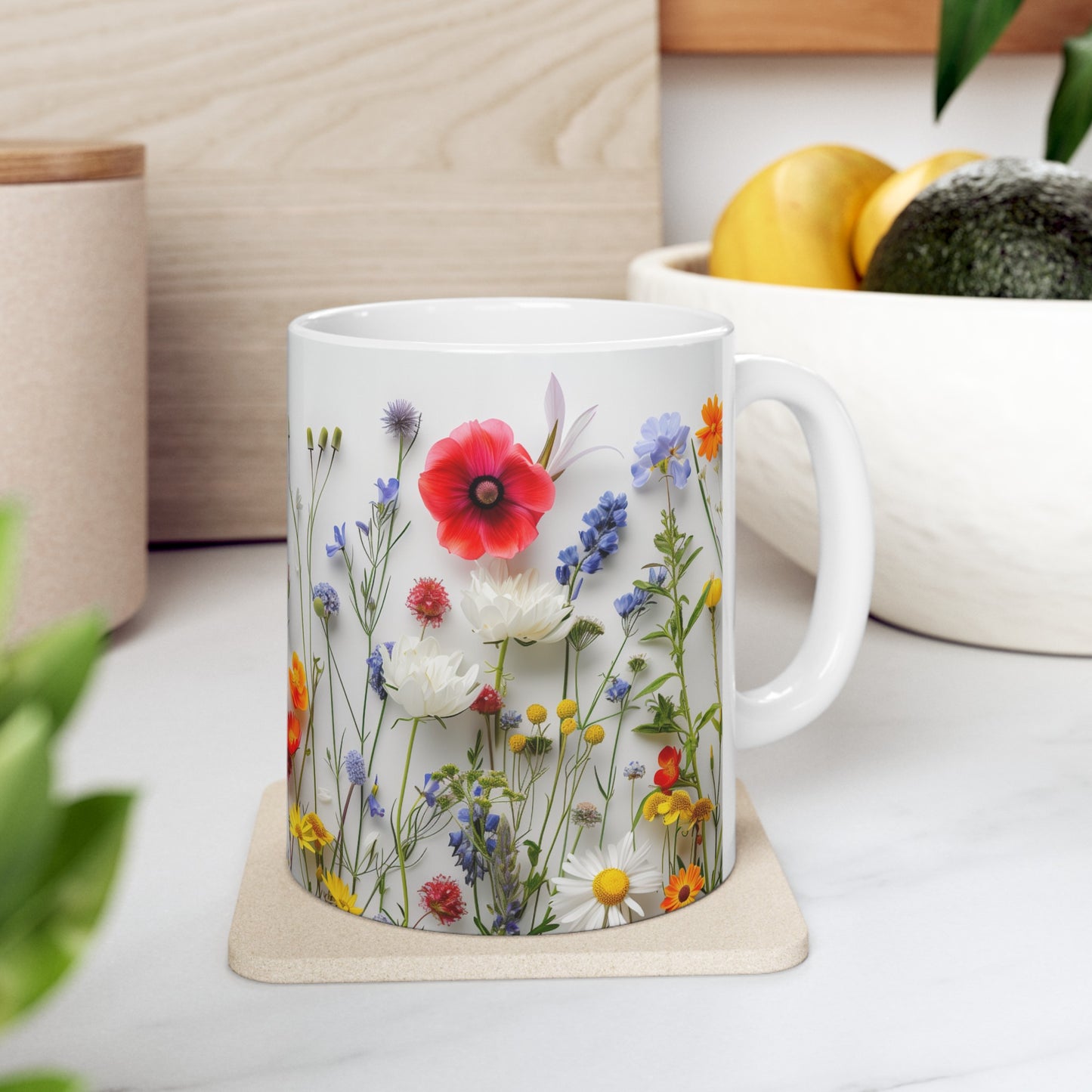 Wild Flowers 2 - Ceramic Mug, (11oz, 15oz)