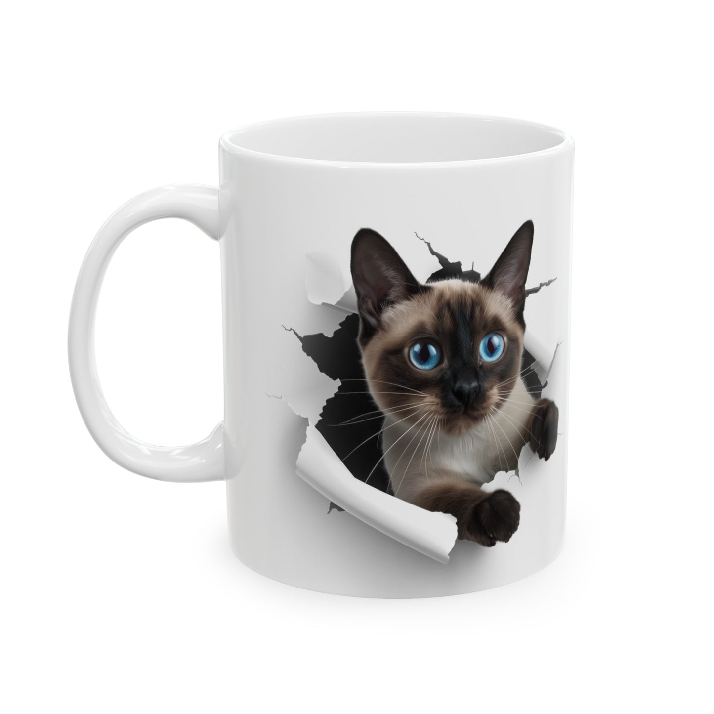 Cats - Siamese - 1 - Ceramic Mug, (11oz, 15oz)