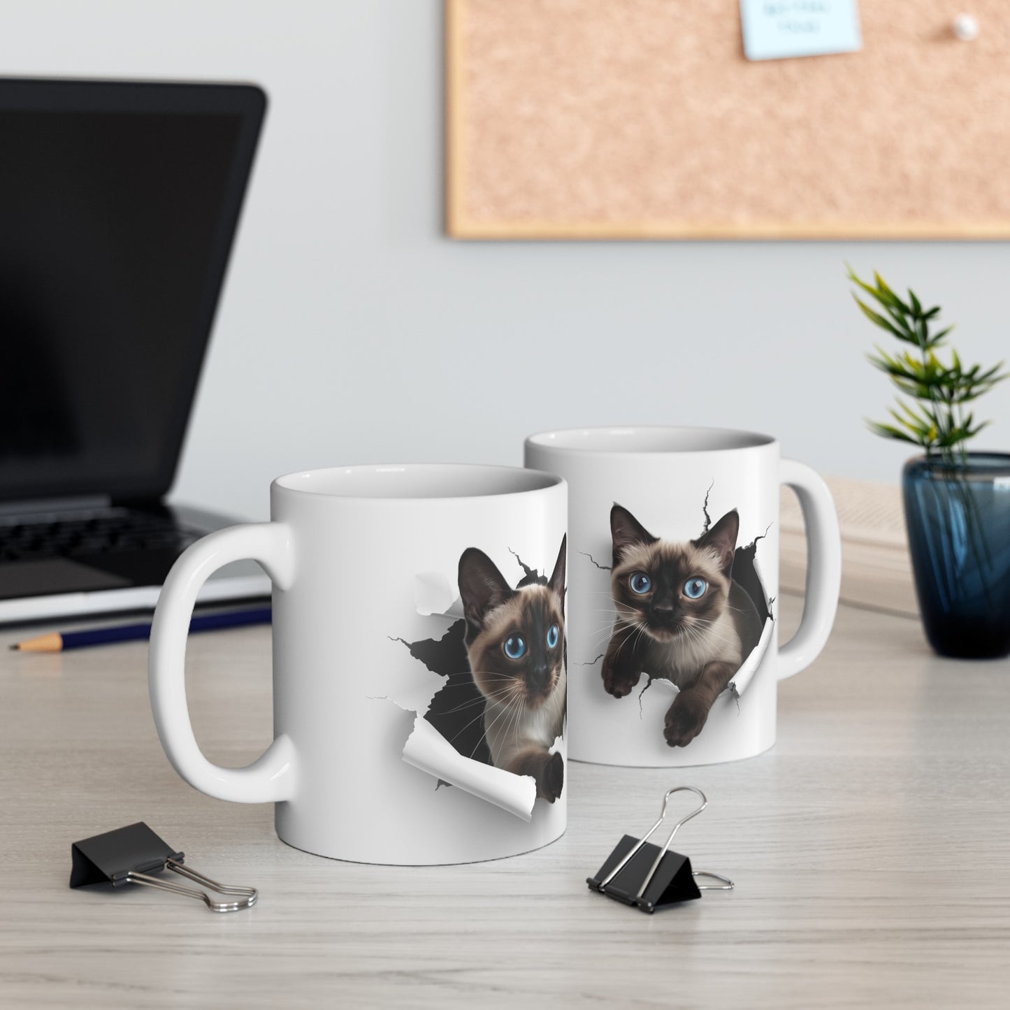 Cats - Siamese - 1 - Ceramic Mug, (11oz, 15oz)