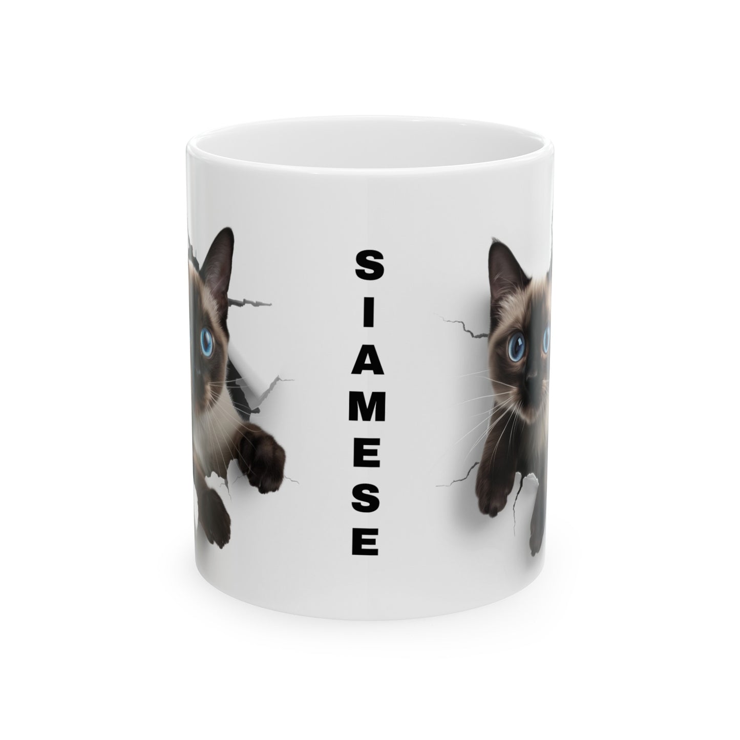 Cats - Siamese - 1 - Ceramic Mug, (11oz, 15oz)