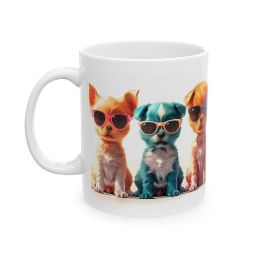 Puppies 1 - Ceramic Mug, (11oz, 15oz)