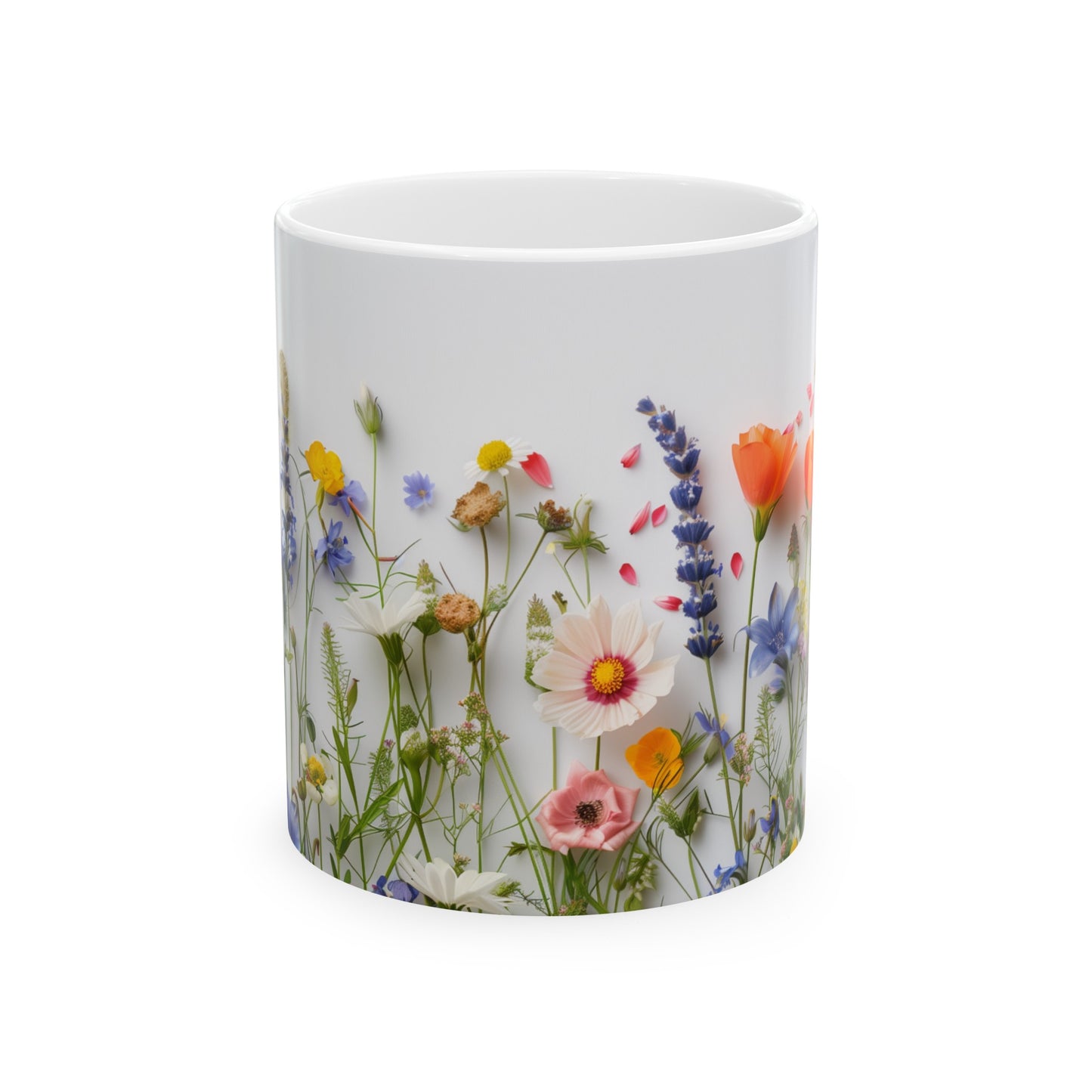 Wild Flowers 3 - Ceramic Mug, (11oz, 15oz)