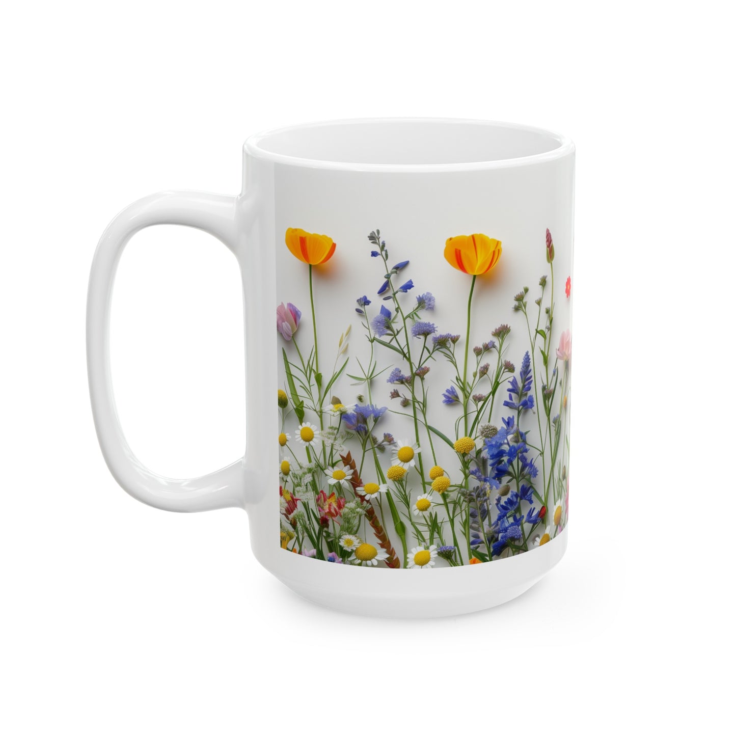 Wild Flowers 4 - Ceramic Mug, (11oz, 15oz)