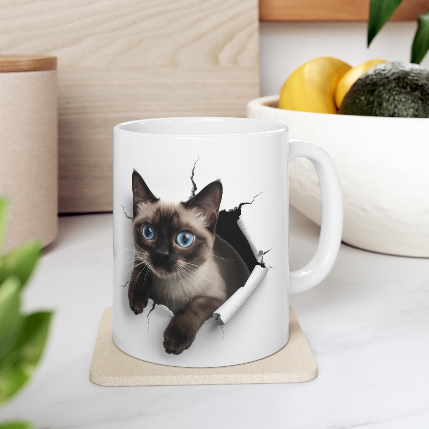 Cats - Siamese - 1 - Ceramic Mug, (11oz, 15oz)