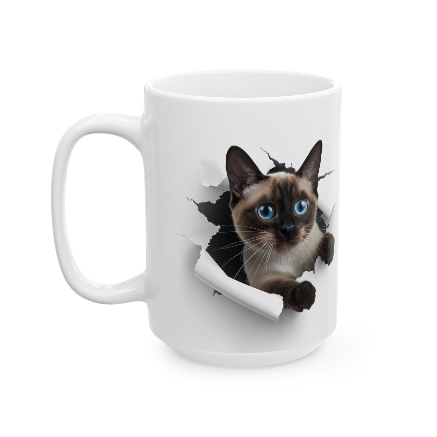 Cats - Siamese - 1 - Ceramic Mug, (11oz, 15oz)